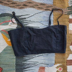 BOGO☀️Simple J. Galt Bandeau Linen Crop Top
